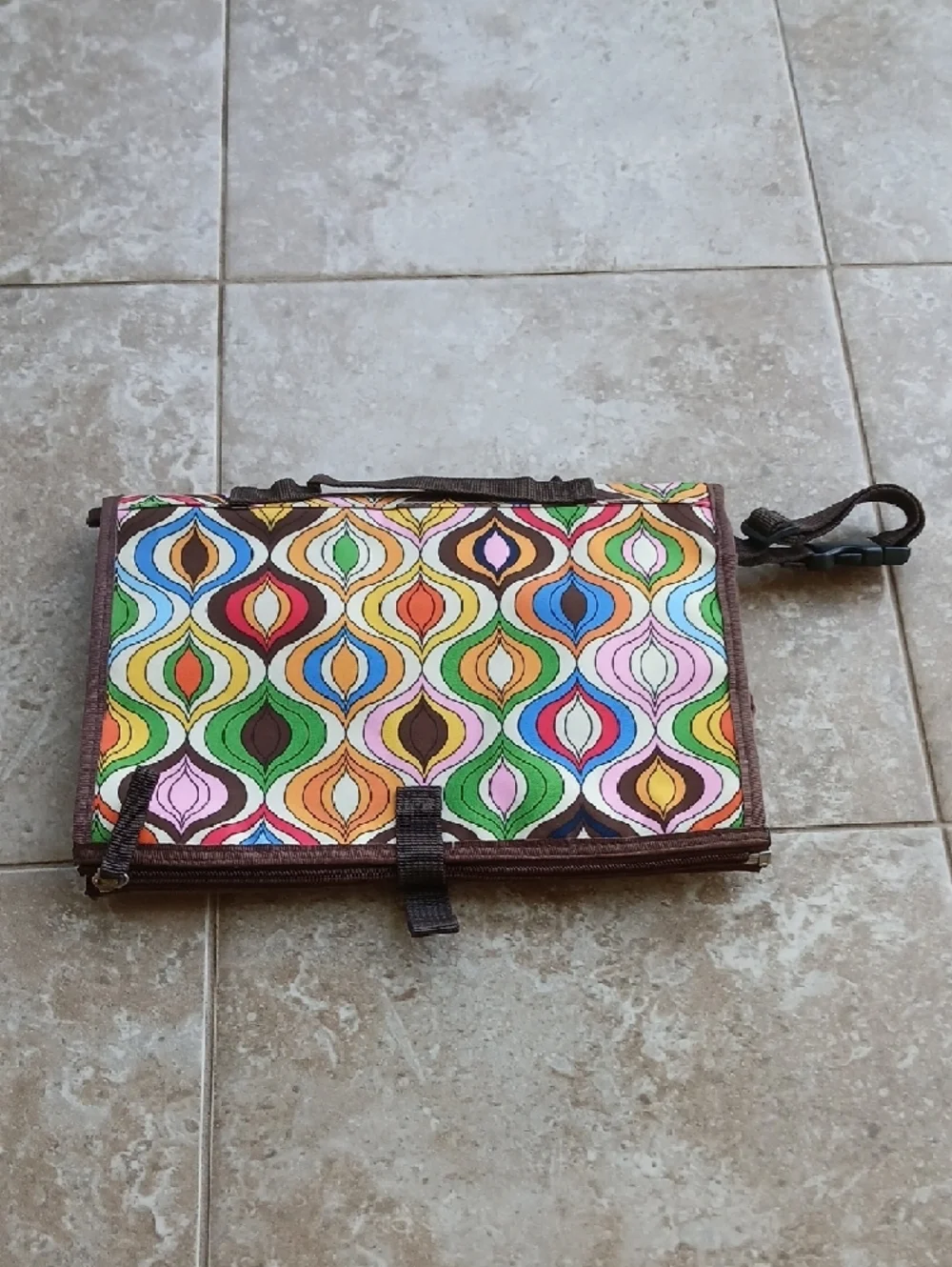 Jonathan Adler Skip Hop Multicolor Geometric Diaper Changing Bag